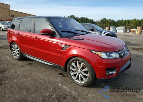 2016 Land Rover Range Rover Sport Hse from USA, damaged, VIN SALWR2VF4GA651377